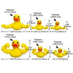 Personalisierte 3D gedruckt lustige Muskel Arm Ente mit Namen Desk Decor Geburtstagsgeschenk für Freunde Gym Rat