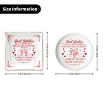 Personalised Best Friends Heart Cheers Ceramic Jewellery Dish with Title and Name Daily Use Birthday Gift for Sisters Friends
