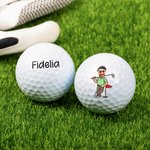 Spersonalizowana zabawna piłka golfowa z awatarem ze zdjęciem twarzy i imieniem Party Club Ulubiona pamiątka Prezent urodzinowy dla miłośników golfa Miłośnicy sportu