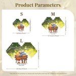 Personalized Cartoon Elderly Companion Heart-Shaped Building Brick Puzzles with Names and Year Valentine's Day Birthday Anniversary Gift for Couple