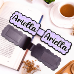 Personalized Retro Polka Dot Waterproof Magnetic Bookmark Clip with Name  Back to School Birthday Gift for Book Lovers Students