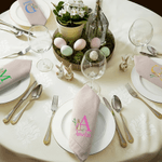 Personalised Peter Rabbit Linen Napkin with Name and Initial Table Decoration Easter Gift for Family Friends