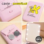 Miroir de poche à double face 1X 2X LED pour maquillage personnalisé avec nom Cadeau d'anniversaire pour femmes | Callie × Marsupilami®.