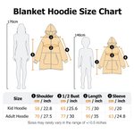 Personalised Sports Theme Oversized Flannel Blanket Hoodie with Name and Number Daily Wear Birthday Gift for Family Friends Kids