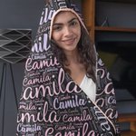 Personalized Colorful Word Cloud Hooded Blanket with Name Birthday Anniversary Gift for Men Women Kids 3