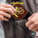Personlig Marsupilami sammenleggbar lommebok i PU-lær med lang hale og navn Daglig bruk Jubileum Bursdagsgave til mann | Callie × Marsupilami®