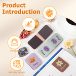 Personalized Crystal Birth Flower Reading Magnetic PU Leather Bookmark Clip Daily Use Library Bookish Birthday Gift for Book Lovers Family