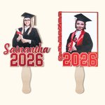 Personalized Graduation Handheld Photo Fans with Name Graduation Party Favors Gift for Class of 2026 Graduates
