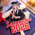Personalized Graduation Handheld Photo Fans with Name Graduation Party Favors Gift for Class of 2026 Graduates