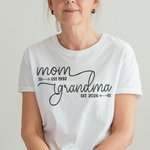 Gepersonaliseerd Mamma Est Oma Shirt Sweatshirt Hoodie Moederdag Thanksgiving Kerstcadeau voor oma
