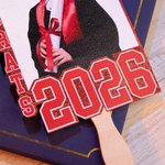 Personalized Graduation Handheld Photo Fans with Name Graduation Party Favors Gift for Class of 2026 Graduates