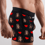 Calzoncillos personalizados para hombre tipo bóxer con fotos de caras divertidas multicolor regalo de aniversario y San Valentín para novio o marido