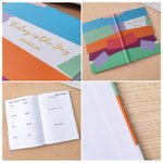 Personalized Colourful Hardcover A5 2026 Daily Planner Notebook with Text Recording Accessory New Year Back to School Gift for Students Friends