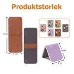 Personligt PU-läder bokmärke med magnet födelsedagsblomma tecknad figur och namn perfekt present till bokälskare