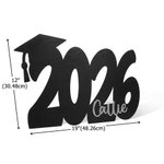 Livre d'or personnalisé en bois avec nom et année pour la remise des diplômes Cadeau pour les diplômés de la promotion 2026