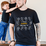 Personalised Cute Line Cartoon Character Soft T-shirt Sweatshirt with Name Birthday Gift for Family Grandma Mom