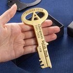 Gepersonaliseerde Simulatie Gevangenis sleutel Jail Cell Replica sleutel met doos Creative Decor Pensioen Gift voor gevangenis bewaker correcties Officer