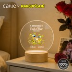 Gepersonaliseerd paar Langstaartige Marsupilami LED Nachtlampje met Namen Home Decor Valentijnsdag Cadeau voor Koppel | Callie × Marsupilami®