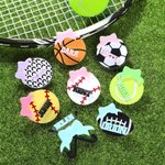 Henkilökohtainen Baseball Softball Jalkapallo Urheilu Bow Design Bag Charm nimi tarvikkeet Bogg syntymäpäivälahja urheilun ystäville