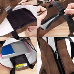 Sac à Épaule Personnalisé avec Nom et 1-6 Chiens ou Chats Cadeau Anniversaire Fête pour Propriétaire des Animaux de Compagnie