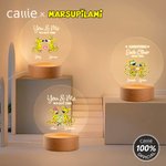 Gepersonaliseerd paar Langstaartige Marsupilami LED Nachtlampje met Namen Home Decor Valentijnsdag Cadeau voor Koppel | Callie × Marsupilami®