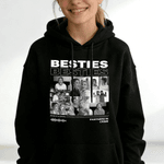 Personalized Besties 8 Photos Soft T-shirt Sweatshirt Hoodie with Name Daily Wear Friendship Gift for Besties