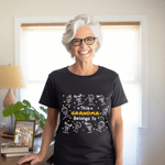 Personalised Cute Line Cartoon Character Soft T-shirt Sweatshirt with Name Birthday Gift for Family Grandma Mom