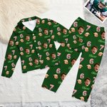 Personalised Six Seven Meme Design Face Photo Multicolour Pyjama Set with Name Birthday Gift for Children