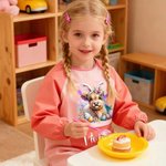 Tablier de peinture pour enfants avec nom et poche frontale Cadeau de Pâques pour les enfants