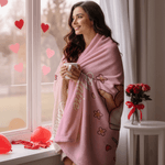 Spersonalizowany miękki koc z imieniem i nazwiskiem Heart Rose Cute Cupid Home Decor Walentynkowy prezent rocznicowy dla pary