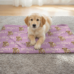 Manta suave personalizada con nombre y cara impresa en la pata Regalo de cumpleaños para dueños de mascotas