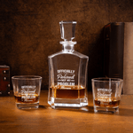 Personalised Whiskey Barware Hexagonal Decanter with Name Father's Day Birthday Gift for Fathers Boyfriends
