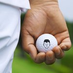 Spersonalizowana piłka golfowa w stylu komiksowym z imieniem Trening Zawody Prezent urodzinowy dla golfisty