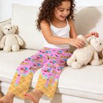 Henkilökohtainen Ice-Cream 67 Nimi Monivärinen Kid nainen mies pyjama housut kiristysnauha päivittäinen kuluminen syntymäpäivälahja perheen ystävä