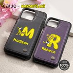 Personalisierte niedliche Marsupilami Leder Flip Wallet Handyhülle mit Namen und RFID-Blockierung Karteninhaber Geburtstagsgeschenk für Familie | Callie × Marsupilami®