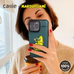Personalisierte niedliche Marsupilami Leder Flip Wallet Handyhülle mit Namen und RFID-Blockierung Karteninhaber Geburtstagsgeschenk für Familie | Callie × Marsupilami®