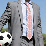 Cravatta personalizzata multicolore con motivo da baseball e golf, con nome: accessorio da uomo, regalo di anniversario o compleanno per marito o papà