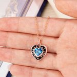 Personalized Birthstone Shield Badge Sterling Silver Necklace with Text Dainty Jewellery Class of 2026 Graduation Gift for Graduates Friends Classmates