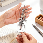 Personalisierte rosa Bogen Geburt Blumenstrauß klar Acryl Lesezeichen mit Namen Zitat und Quaste Geburtstag Bibliothek Bookish Geschenk für Bücherwürmer