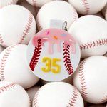 Personalized Ice Cream Drip Baseball Keychain with Number Birthday Team Gift for Coach Baseball Lover Teammate