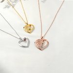 Collana personalizzata in argento sterling con nome inciso da 1 a 6 pietre di nascita regalo per la festa della mamma per nonna per donne