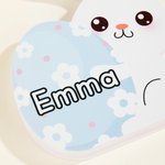 Personalizado Multicolor Lindo Conejo de Pascua Ornamento con Nombre Decoración de Escritorio Cesta de Relleno de Pascua Fiesta de Regalo para la Familia Niños