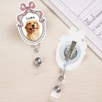 Spersonalizowana ramka w stylu retro z obrazem olejnym Zdjęcie zwierzaka Akrylowa plakietka z imieniem Urodziny Adopcja Rocznica Codzienne użytkowanie Prezent dla właściciela zwierzaka Miłośnik