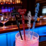 Set de 10 agitadores de acrílico personalizados multicolor con texto Decoración de bar Regalo de boda Cumpleaños Fiesta de cóctel para camareros Recién casados