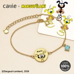 Personlig Marsupilami fødselssteinsarmbånd med navn Bursdagsgave til familie og venner | Callie × Marsupilami®