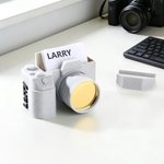 Personalizado 3D Impreso Cámara Forma Titular de la Tarjeta de Negocios Placa con Nombre Escritorio Decoración Cumpleaños Regalo para Fotógrafos Entusiastas de la Fotografía