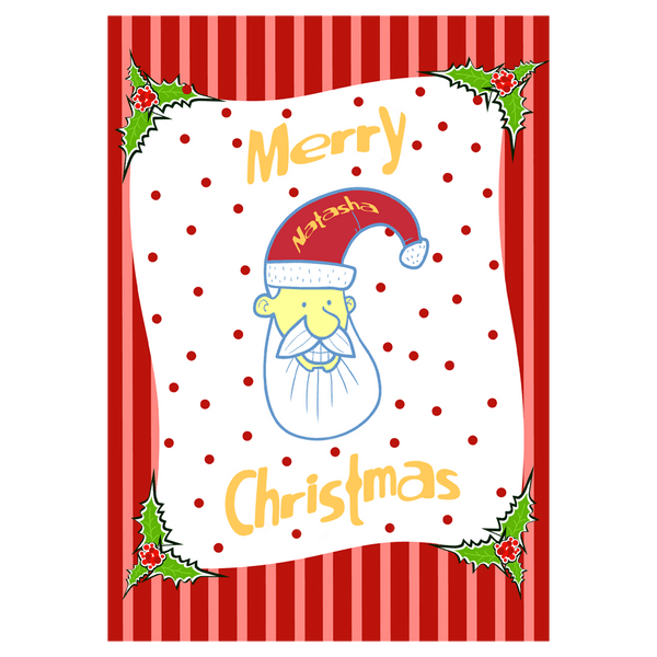 Santa Portrait Christmas Ecard