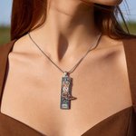 Personalised Western Style Cowgirl Boot Necklace with Monogram Music Festival Birthday Gift for Western Cowgirls