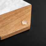 Personlig gravert år Navn Marmor 11 stk skjærebrettunderlagssett med keramisk bolle Valentinsdag gave til vennepar