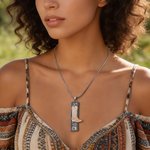 Personalised Western Style Cowgirl Boot Necklace with Monogram Music Festival Birthday Gift for Western Cowgirls